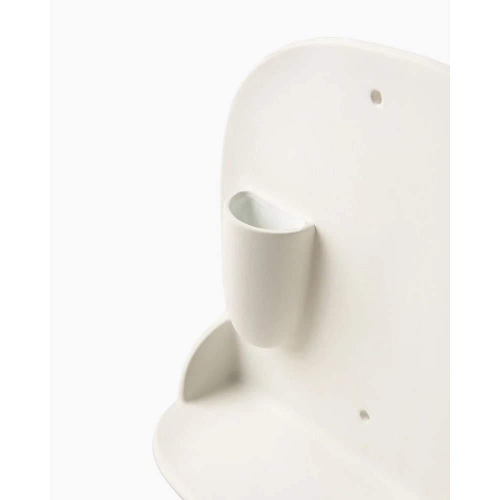 Be A Heart Ceramic Wall Altar with Inset Flower Vase - 10"