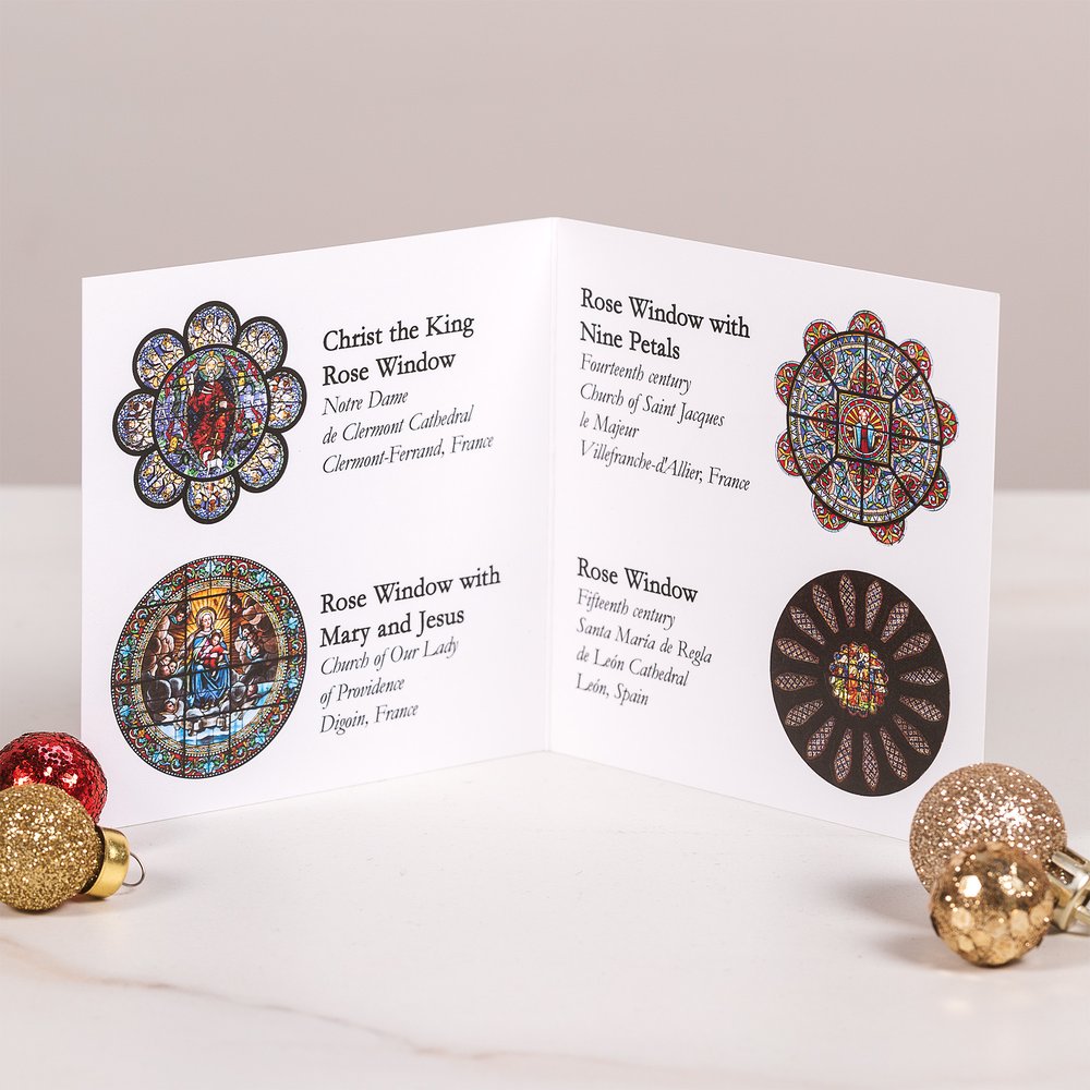 Famous Cathedrals Stained Glass Ornament Collection 3 - Set of 6