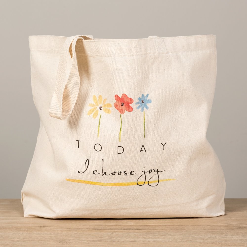 Choose Joy Canvas Tote