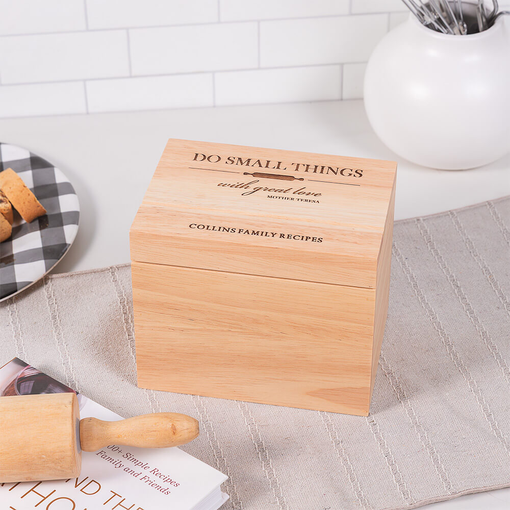 Small Things Great Love Recipe Box
