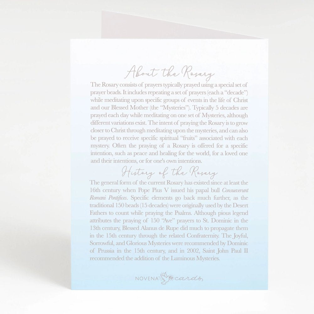 I Prayed a Rosary for Your Baptism Greeting Card