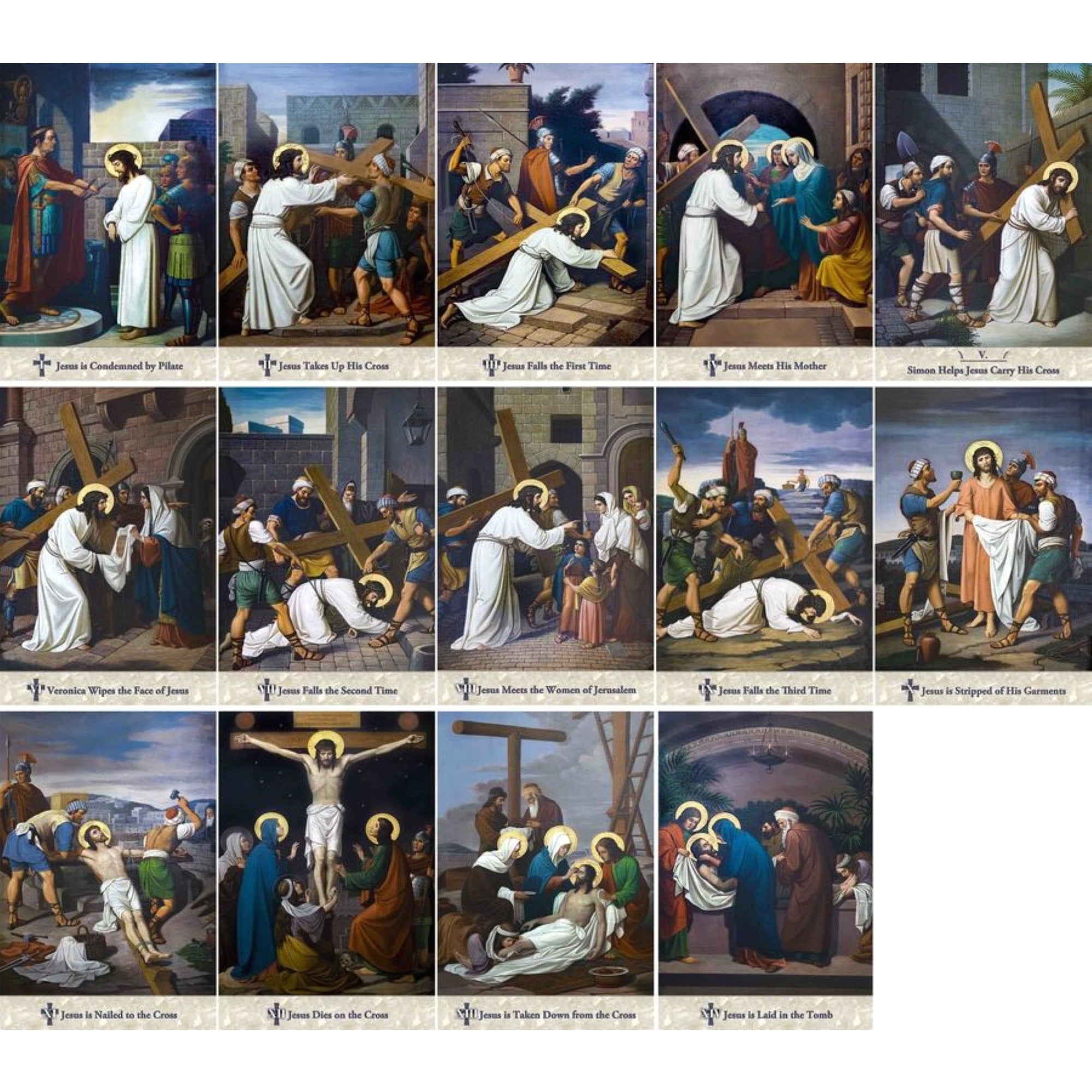 Emmerich Outdoor Stations of The Cross - 6" x 9"