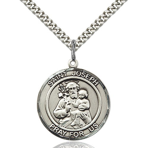 Sterling Silver St. Joseph Pendant - 2508075