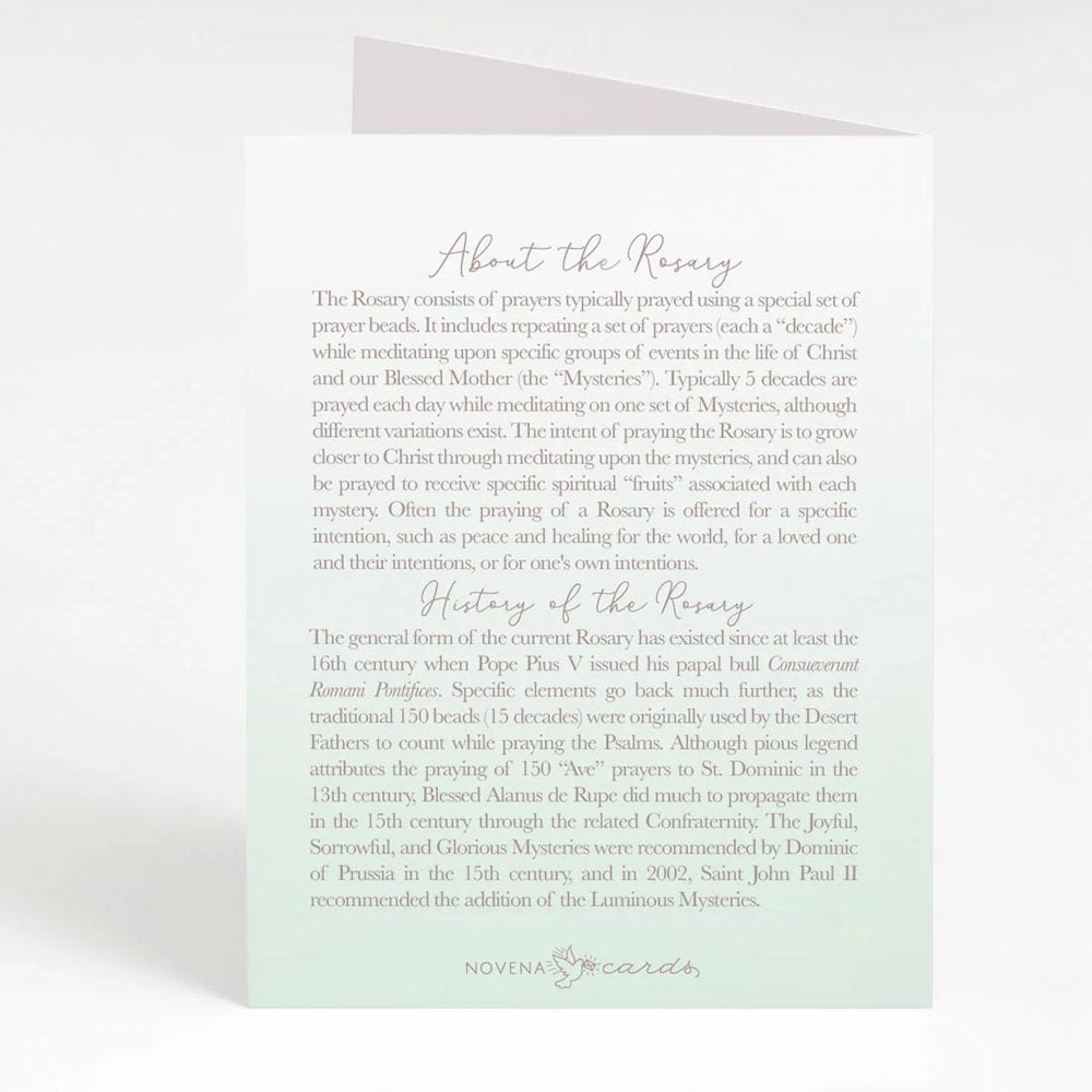 I Prayed a Rosary for Your Diaconate Ordination Greeting Card