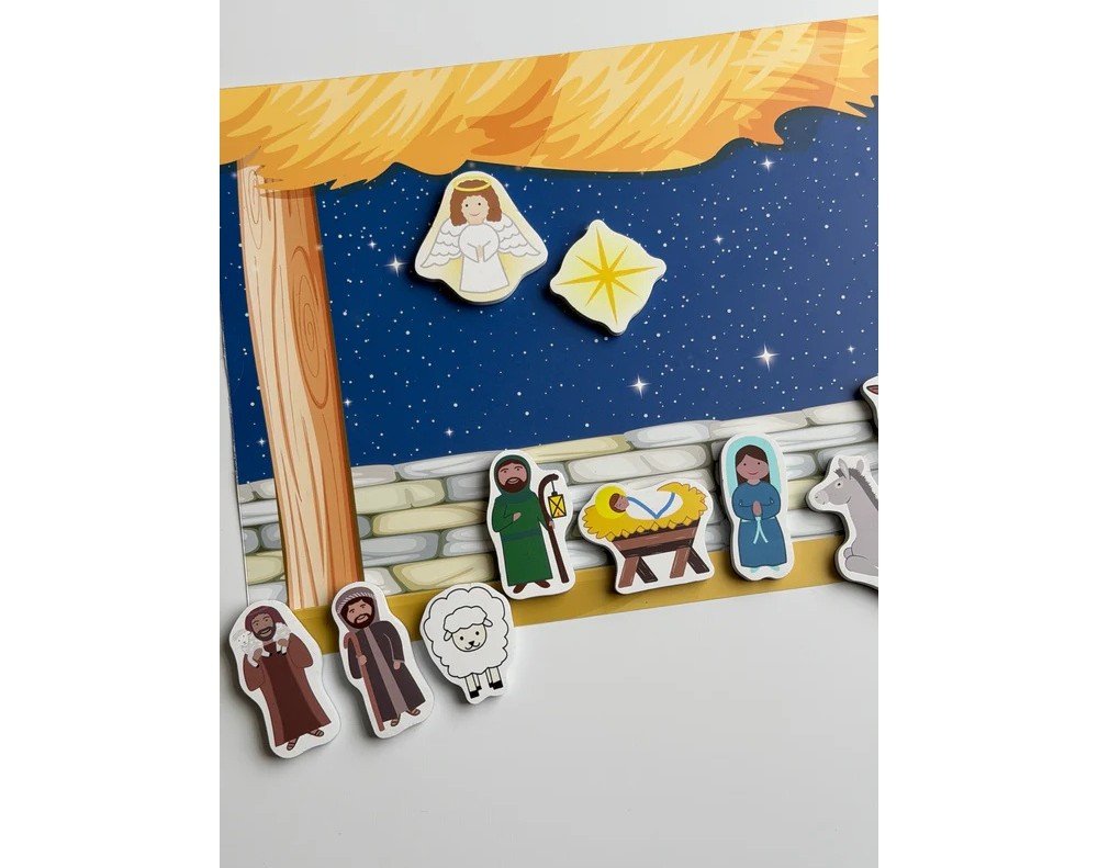 Saintly Heart Pray & Play Kids Nativity Magnet Set