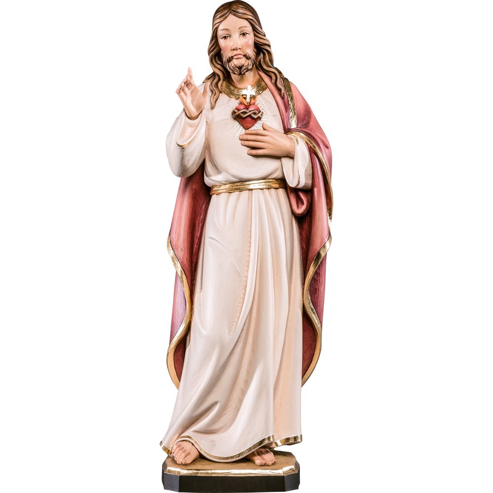 Classic Finish Italian Sacred Heart Statue - 23"