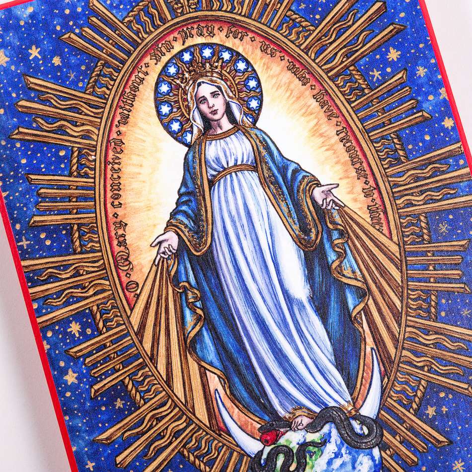 Our Lady of Grace Contemporary Wall Plaque - 8" x 10"