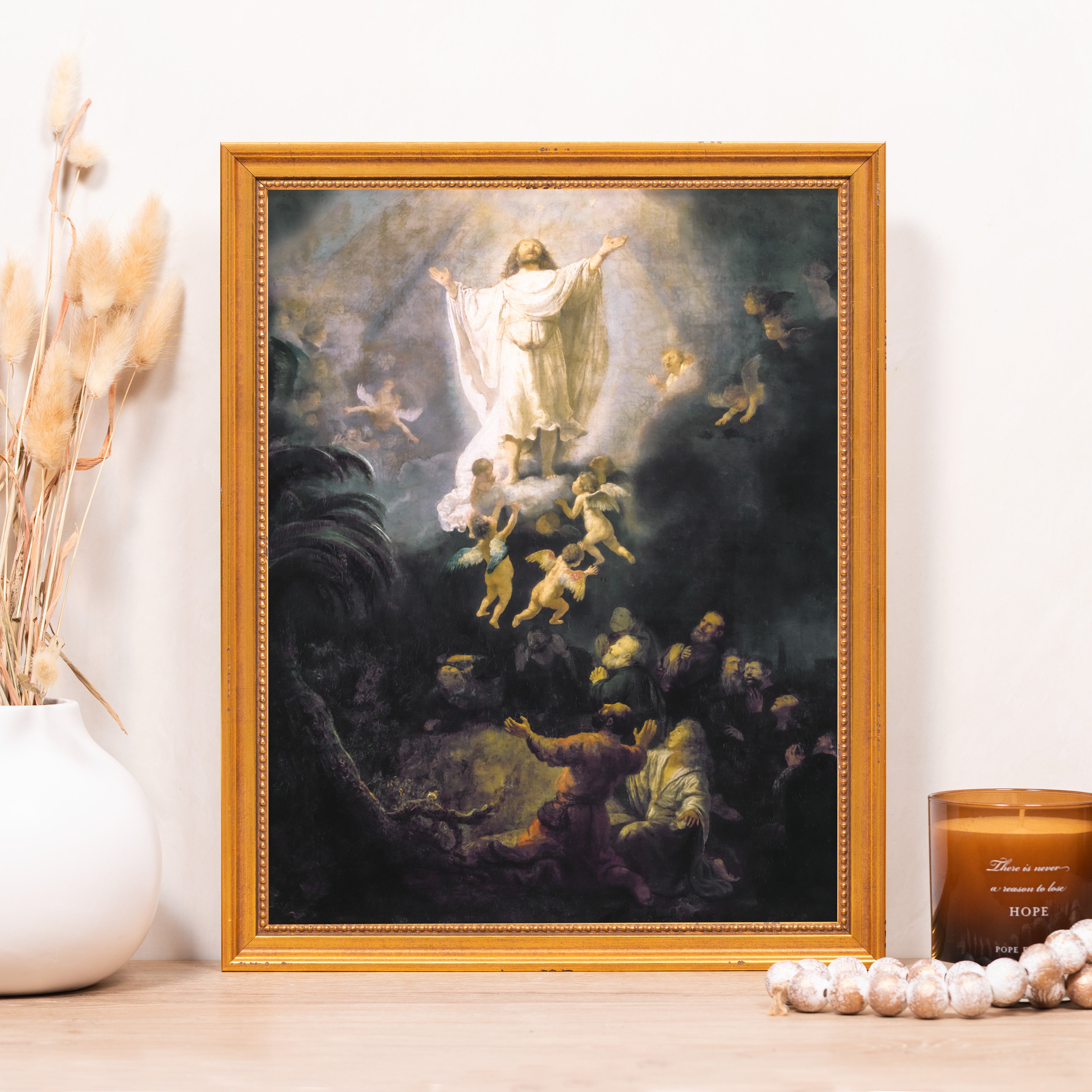 The Ascension of Christ Framed Canvas - Sacred Classics Collection