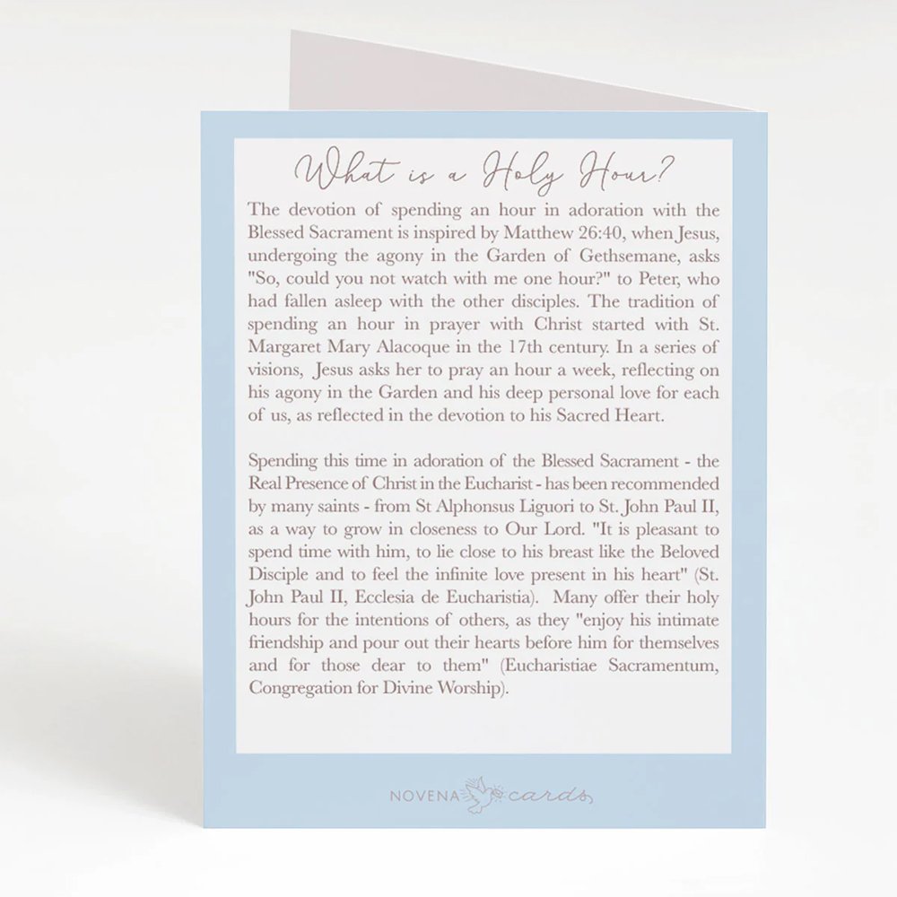 I Offered a Holy Hour for You Greeting Cards (4 Pack)
