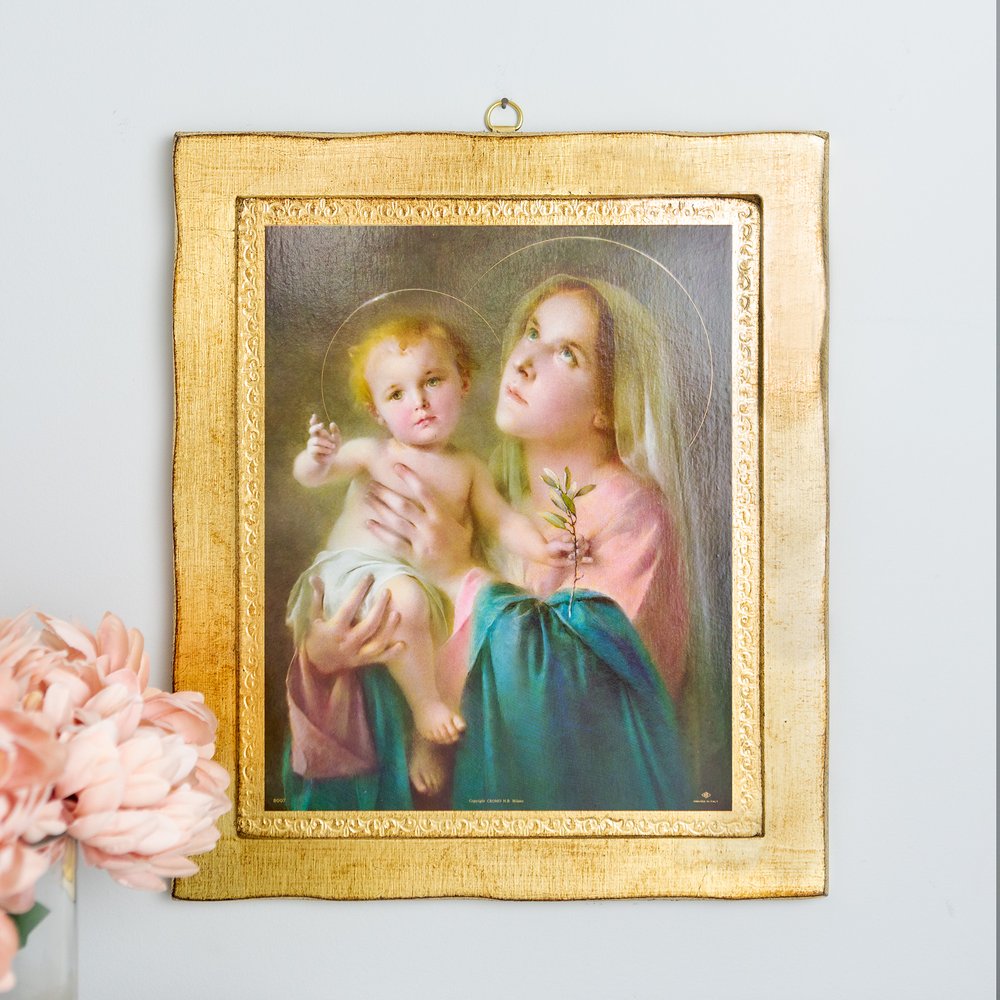 Simeone Madonna & Child Florentine Plaque