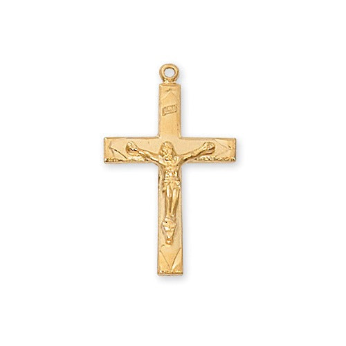 Gold over Sterling Crucifix Pendant - 2600236
