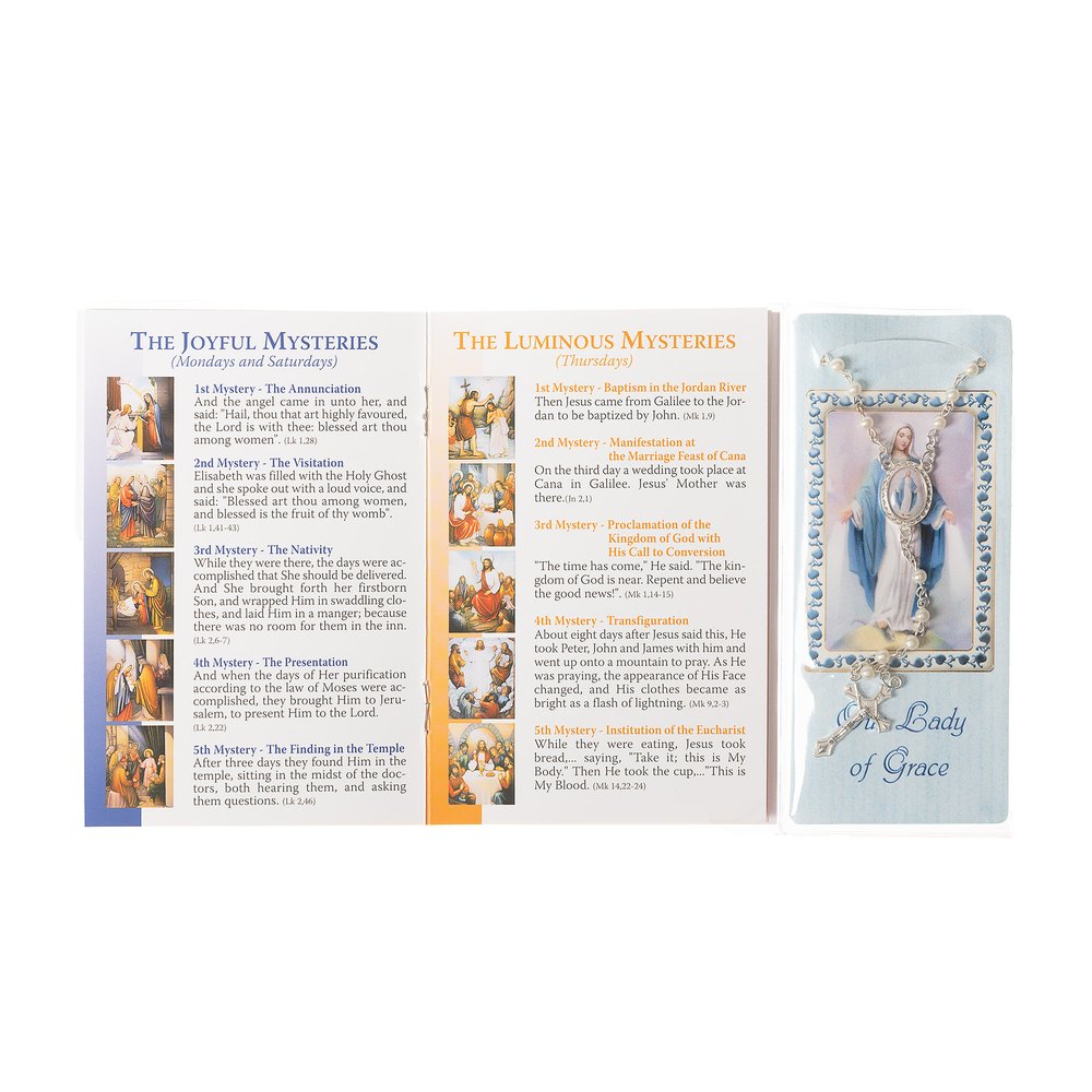 Miraculous Medal Rosary, Booklet, & Bookmark Set