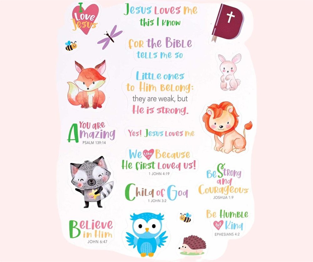Child of God Jesus Loves Me Sticker Sheet - 21 Stickers