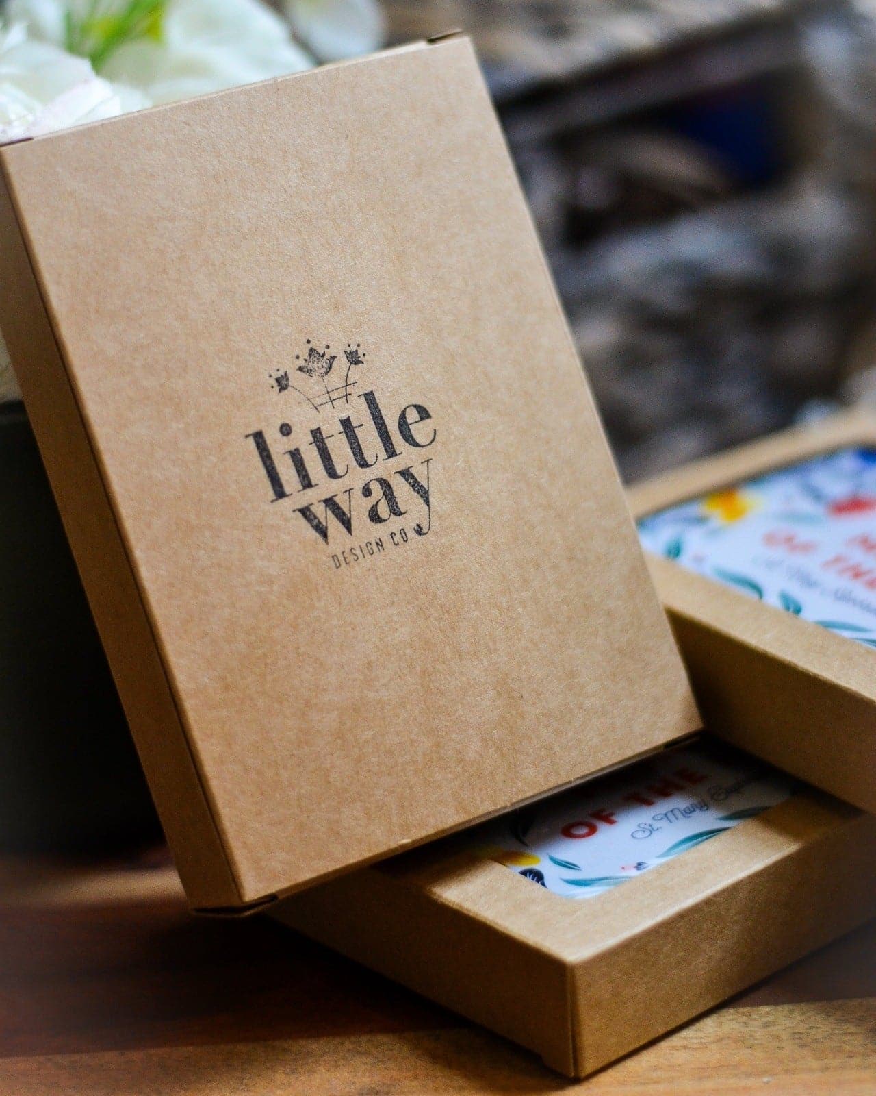 Catholic Floral Thank You Card