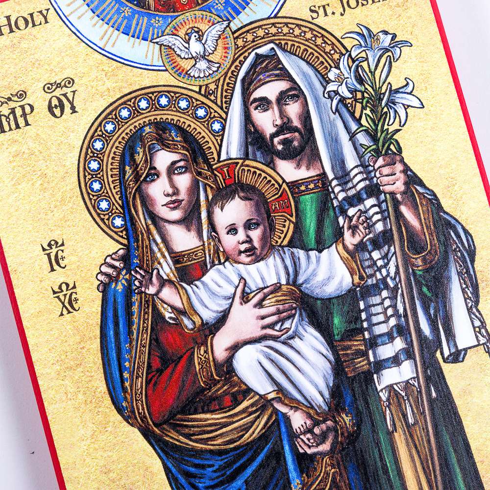 Holy Family Modern Icon Plaque - 8" x 10"