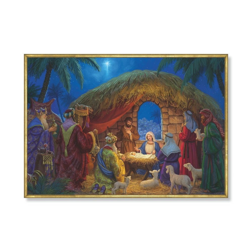 The Nativity Scene Large Advent Calendar
