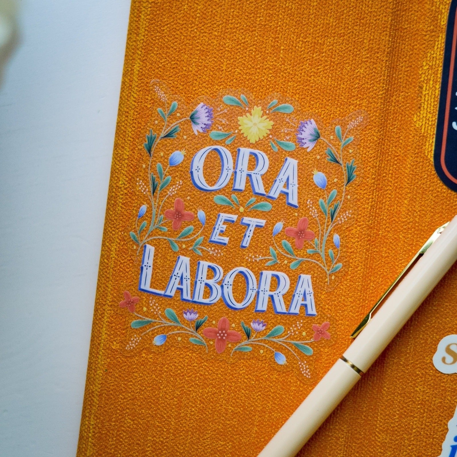 Ora Et Labora Vinyl Sticker
