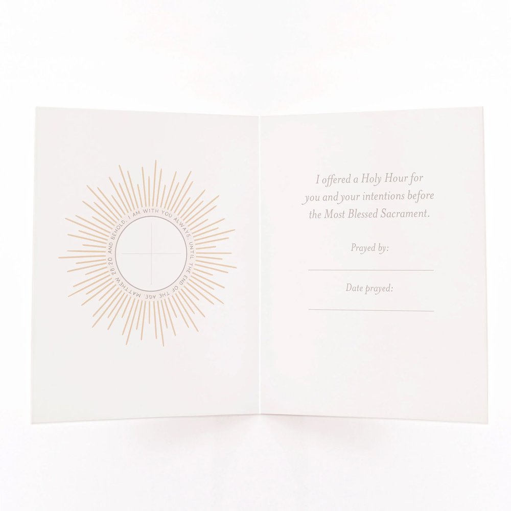 I Offered a Holy Hour for You Greeting Cards (4 Pack)
