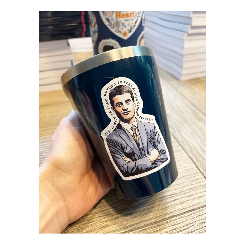 Pier Giorgio Jesus Is With Me Vinyl Sticker