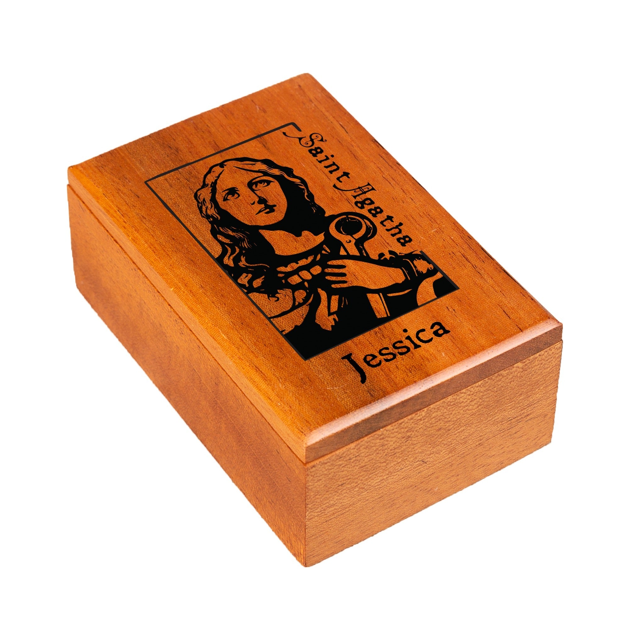 Personalized St. Agatha Keepsake Box