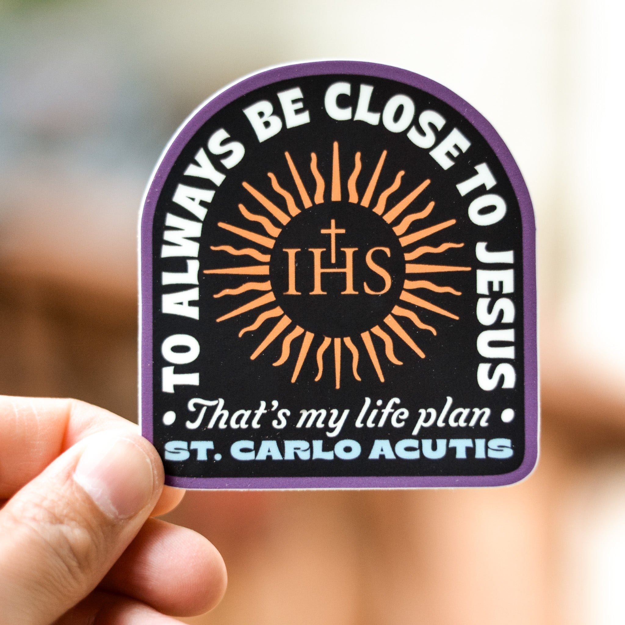 St. Carlo Acutis Life Plan Vinyl Sticker