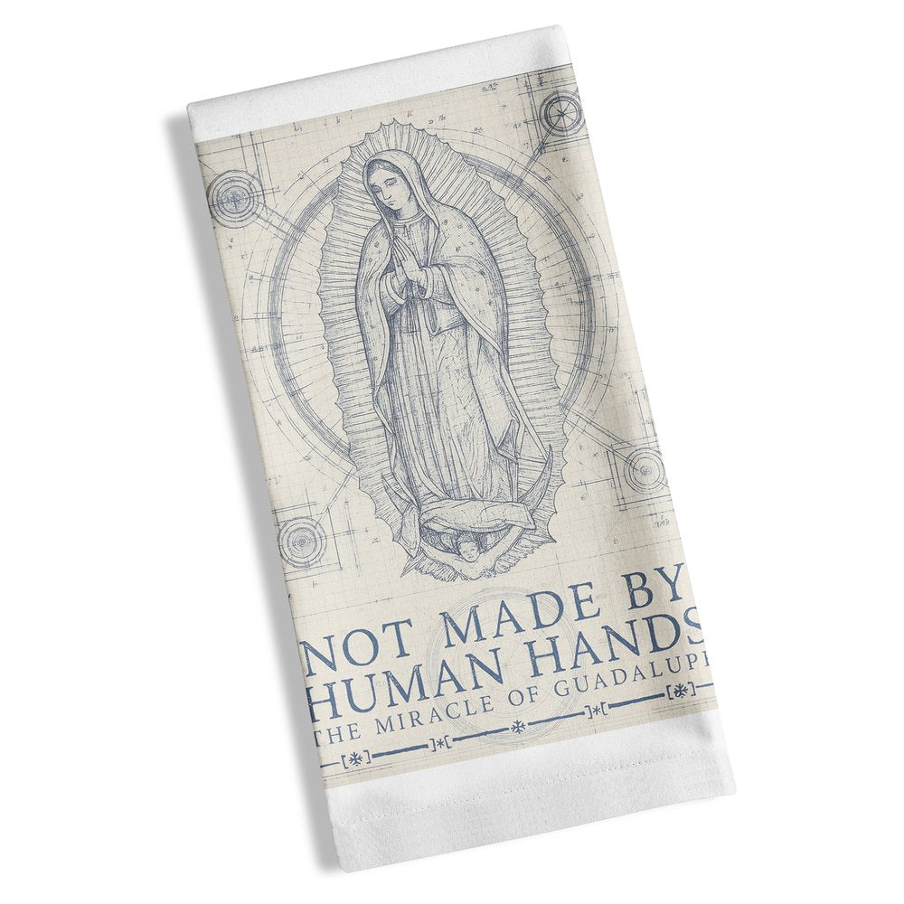 Our Lady of Guadalupe Blueprint Dishtowel
