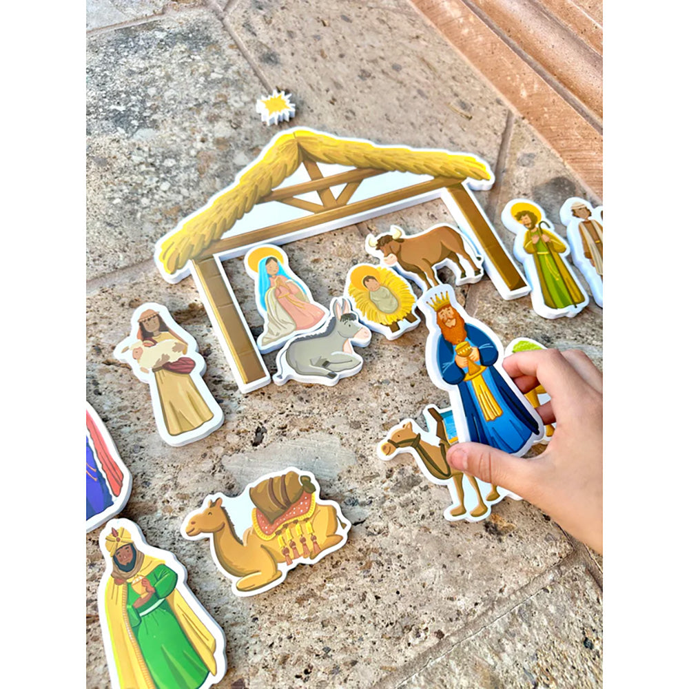 Kids In the Tub or On the Go Quiet Nativity Set - 17 Pieces