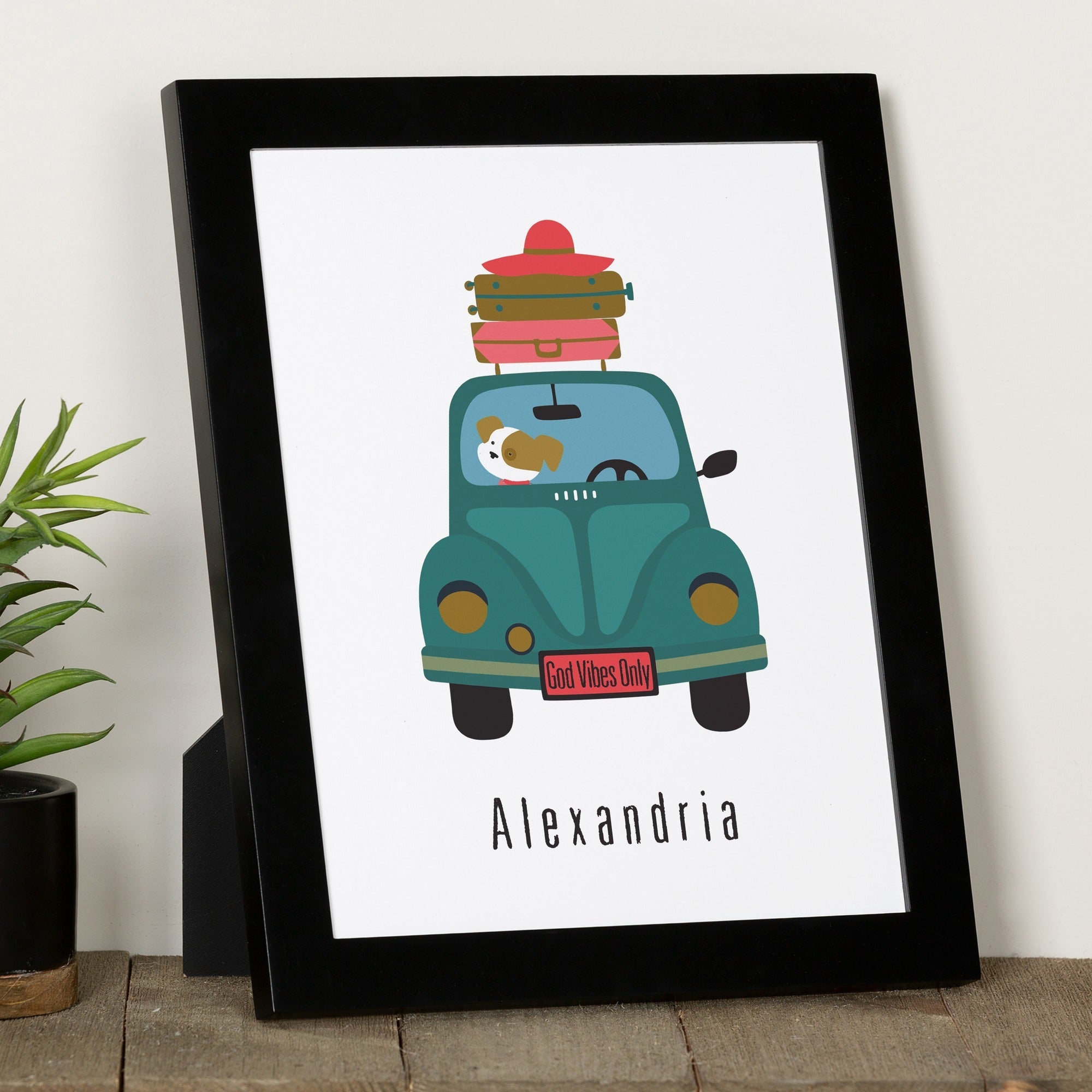 God Vibes Only Framed Art Print - 8x10"