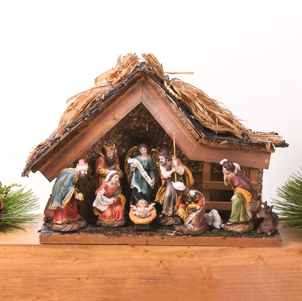 Silent Night Musical LED Nativity Set - 11 Pieces