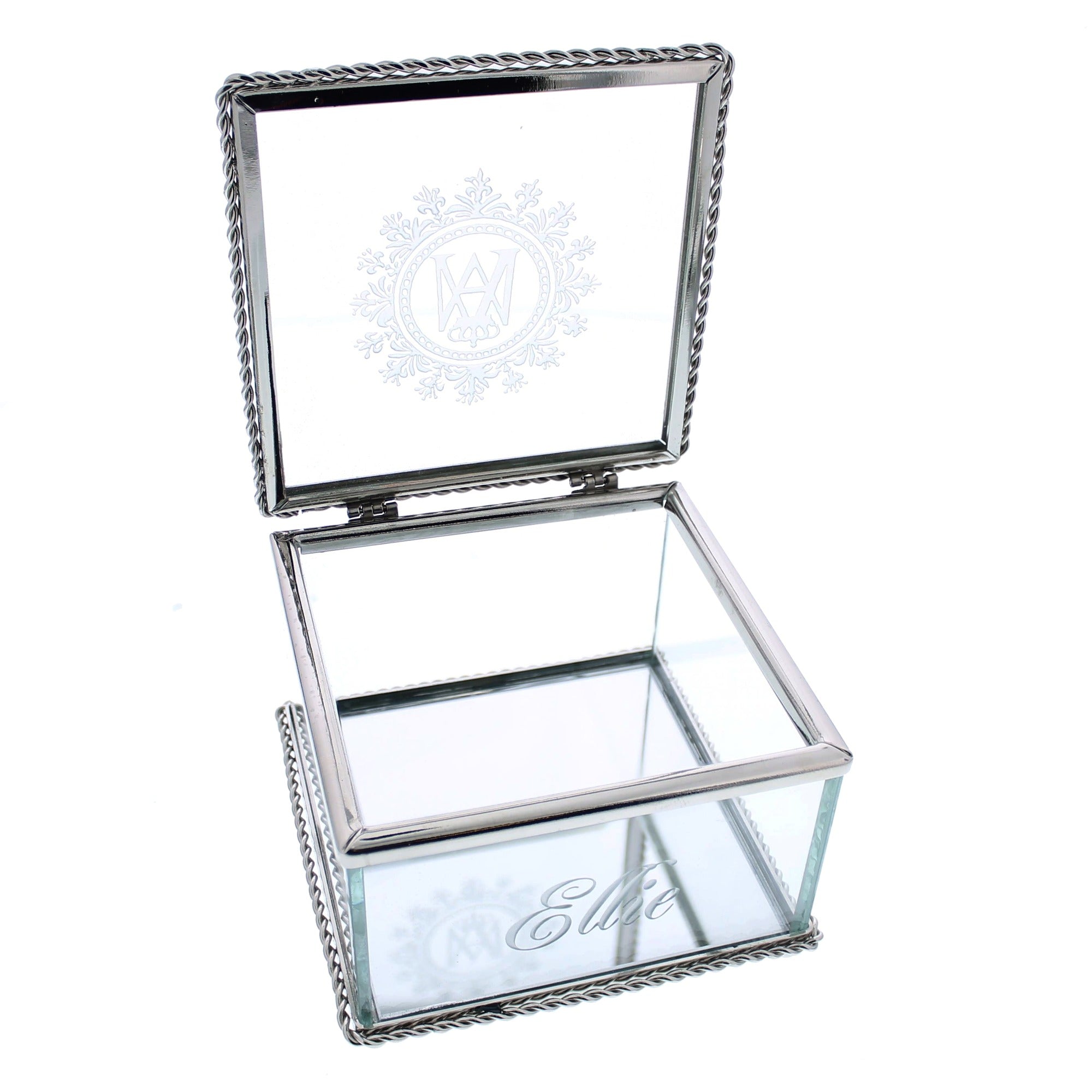 Ave Maria Glass Keepsake Box