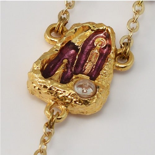 Lourdes Gold Plated Rosary