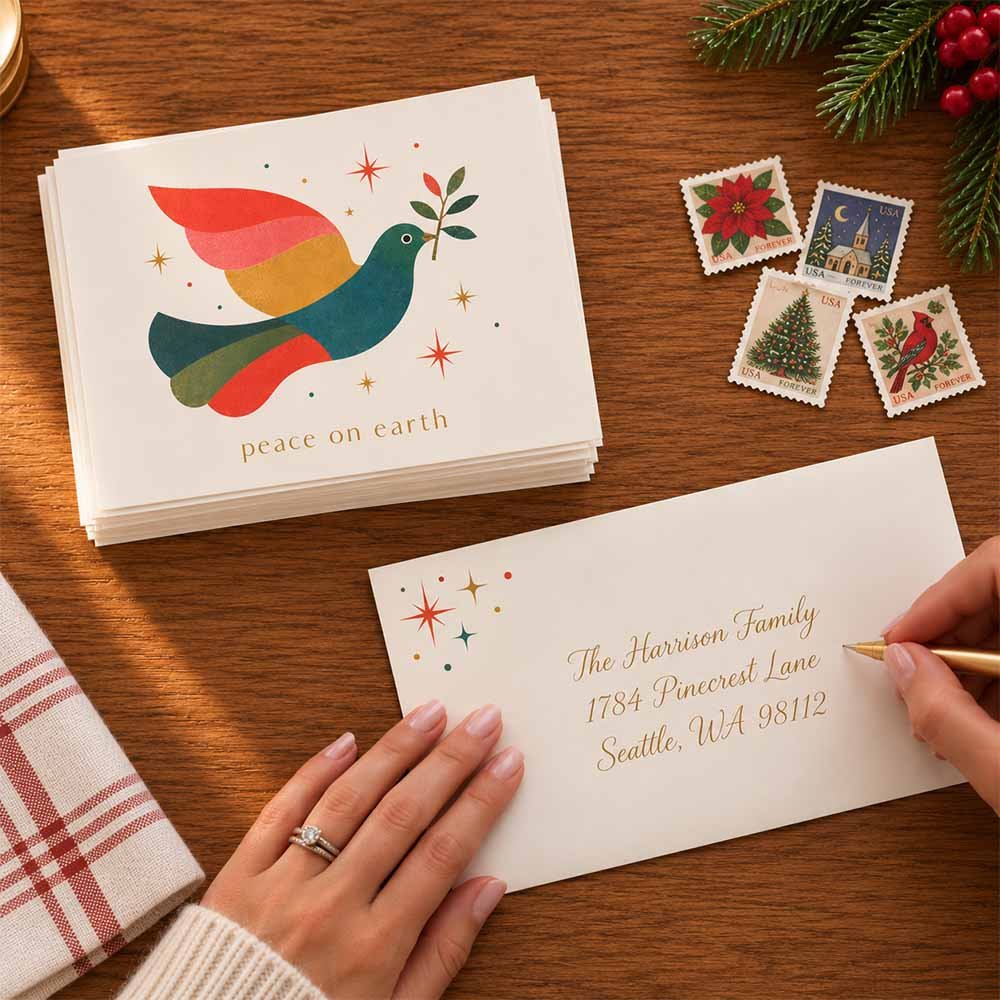 Dove of Peace Christmas Cards - Set of 20