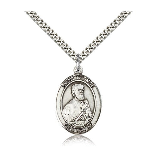 Sterling Silver St. Thomas the Apostle Pendant w/ chain