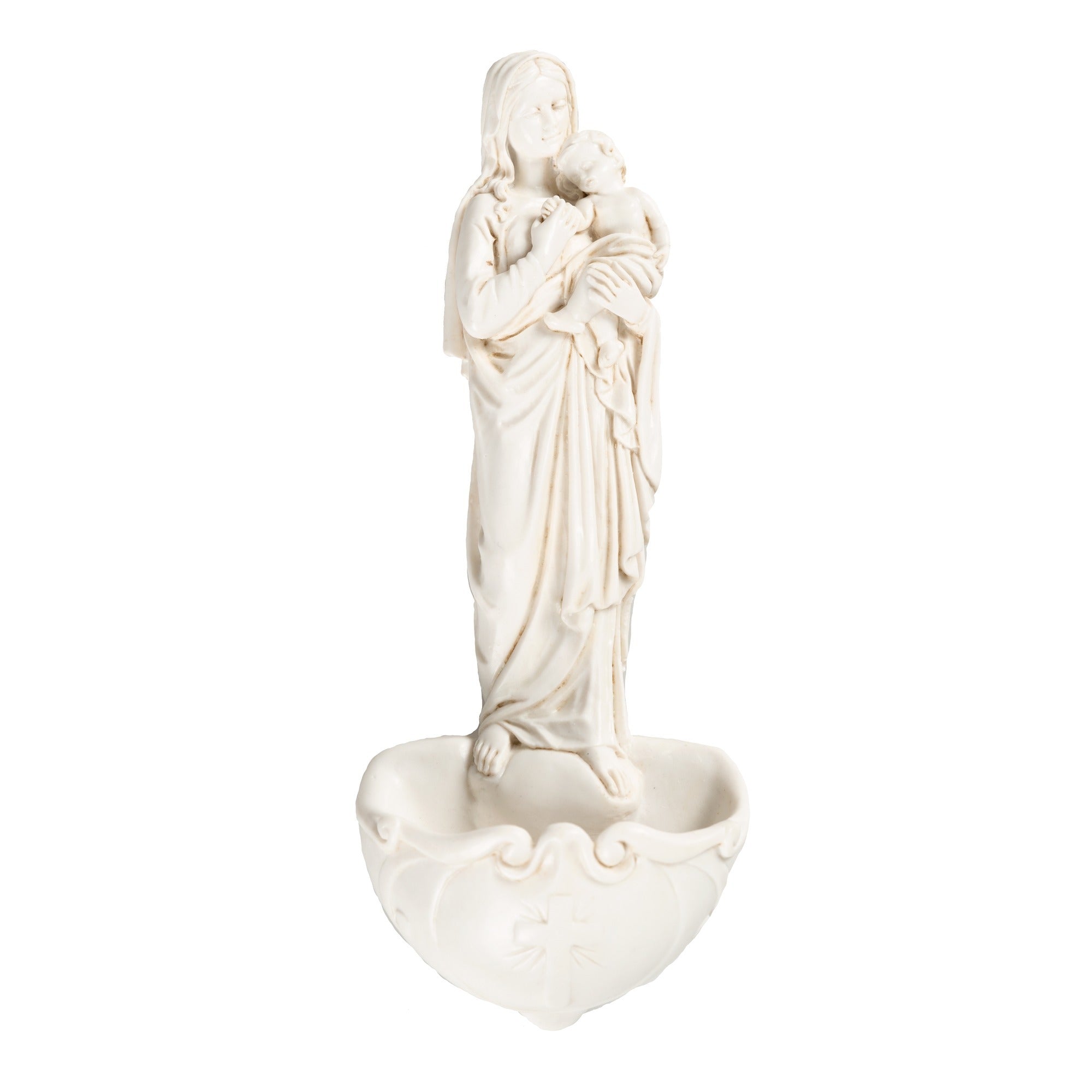 Madonna and Sleeping Child Holy Water Font