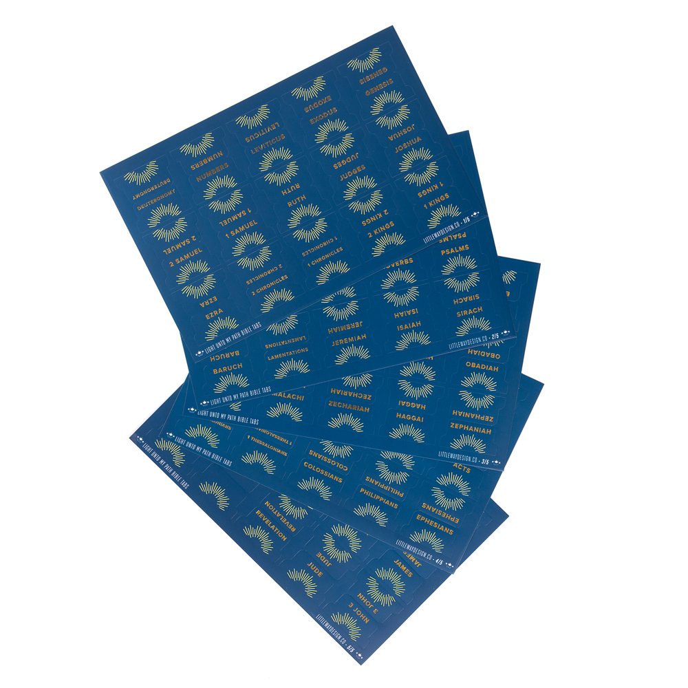Blue Light to My Path Catholic Bible Tabs