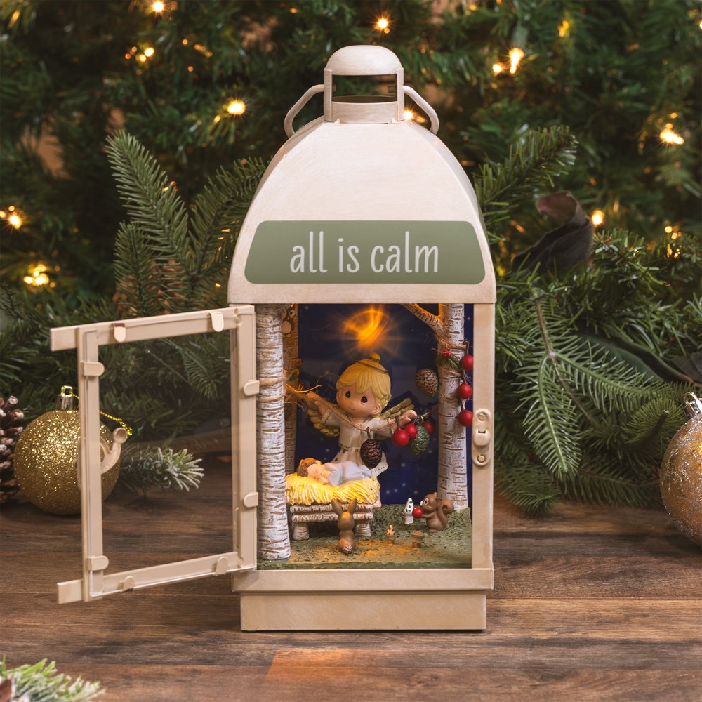 Precious Moments All Is Calm, All is Bright Musical LED Lantern
