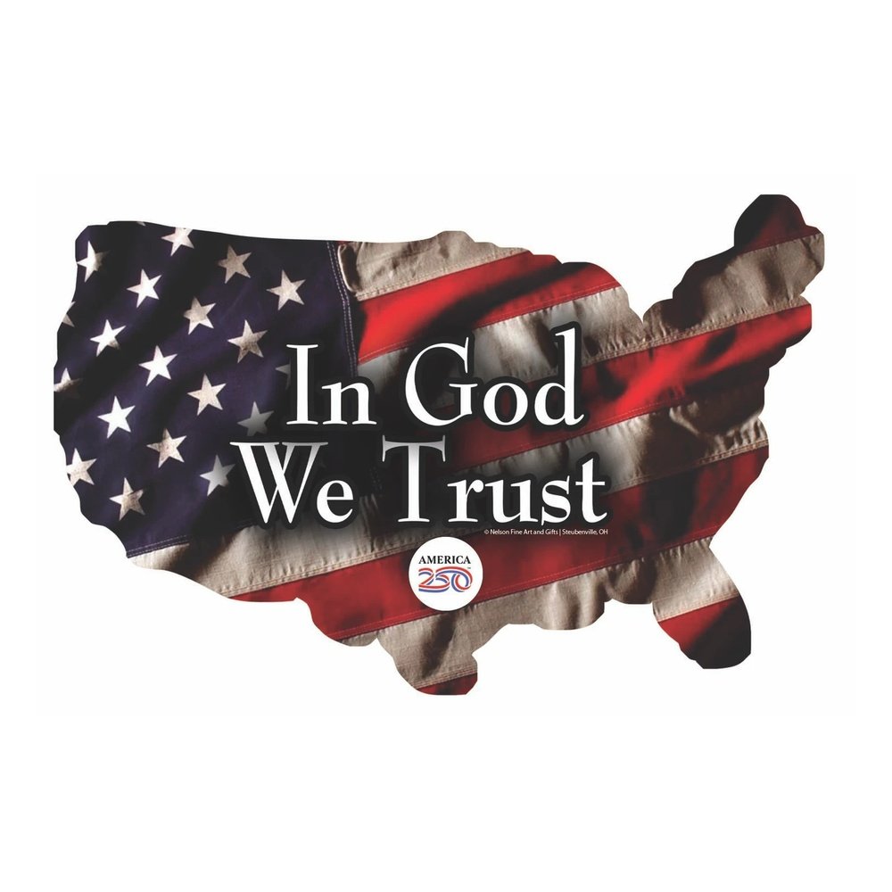 In God We Trust America250™ Magnet Cutout - USA