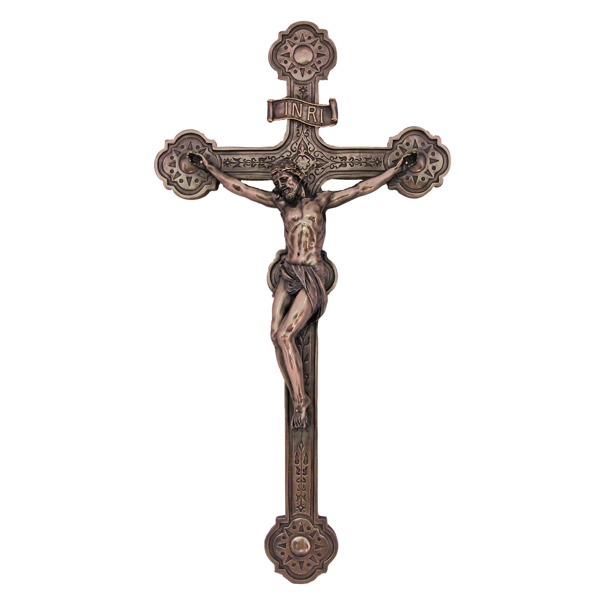 Bronzed Wall Crucifix, 20 inch