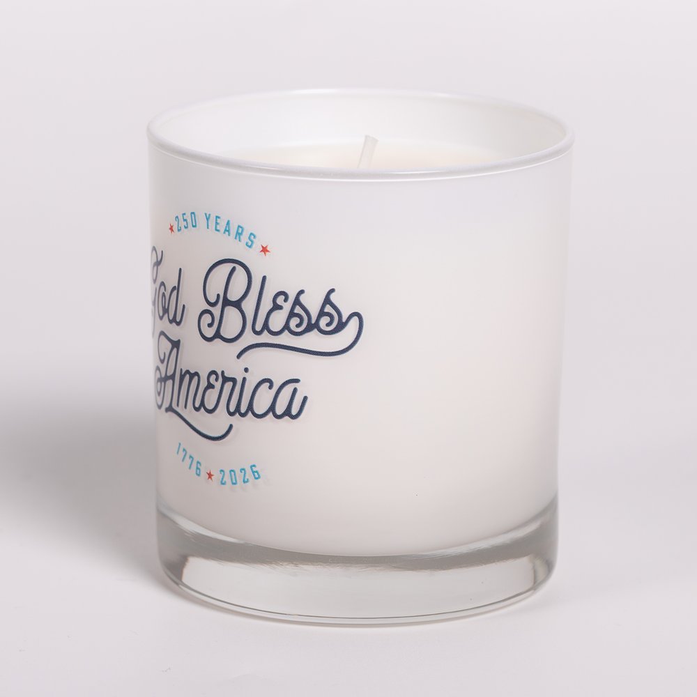 God Bless America 250th Commemorative Candle