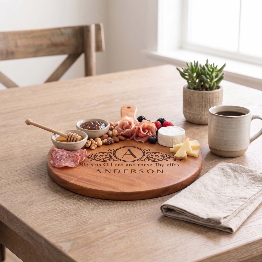 Bless Us O Lord Charcuterie Board