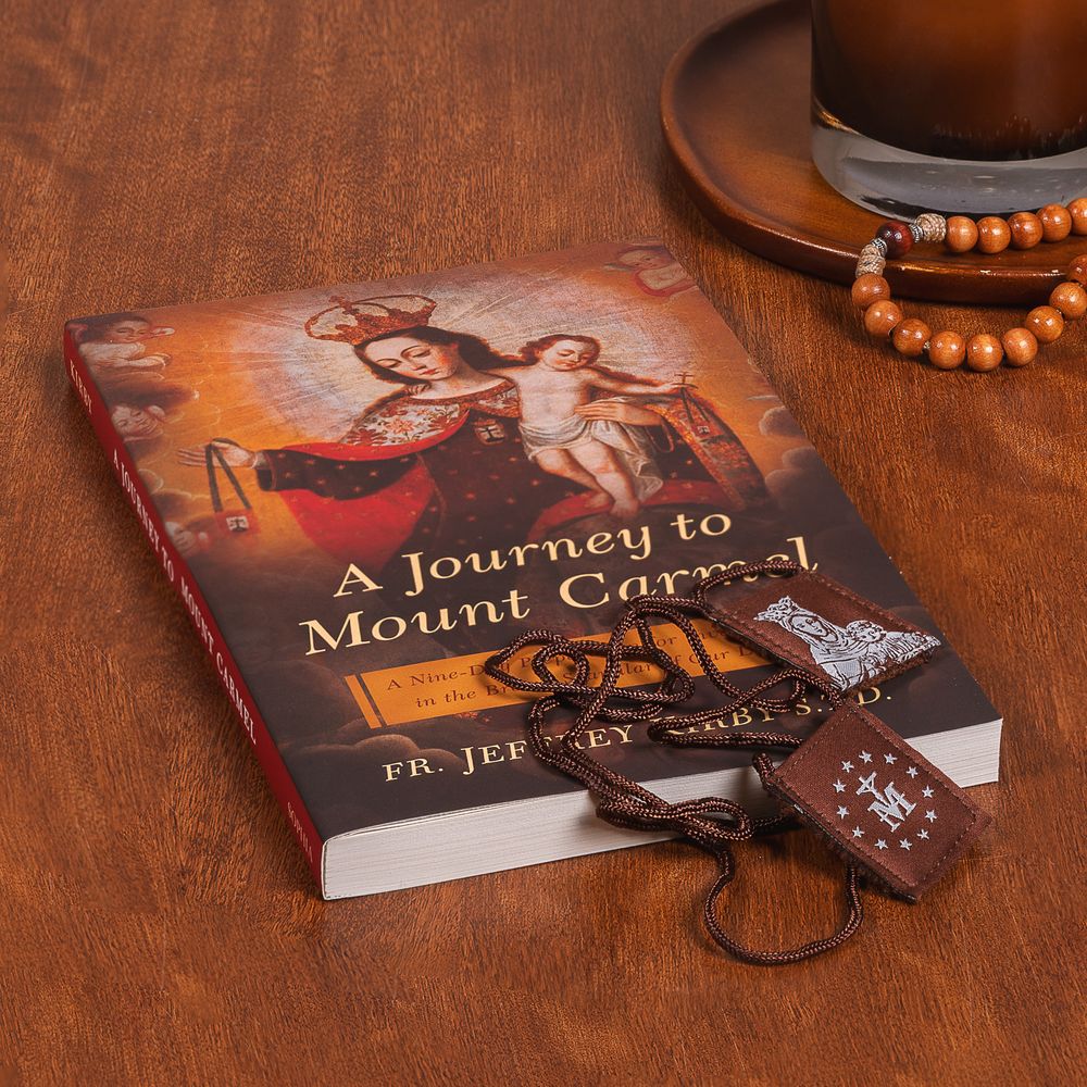 Our Lady of Mt. Carmel Scapular & 9-Day Preparation Book Gift Set