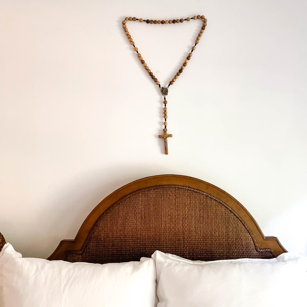 St. Michael Wooden Wall Rosary