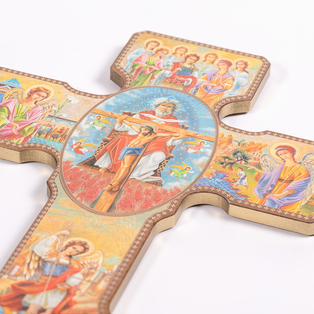 Italian Archangels Icon Cross - 9.7"