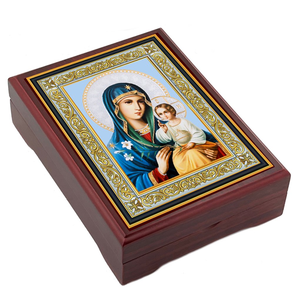 Eternal Bloom Madonna Wood Keesake Box