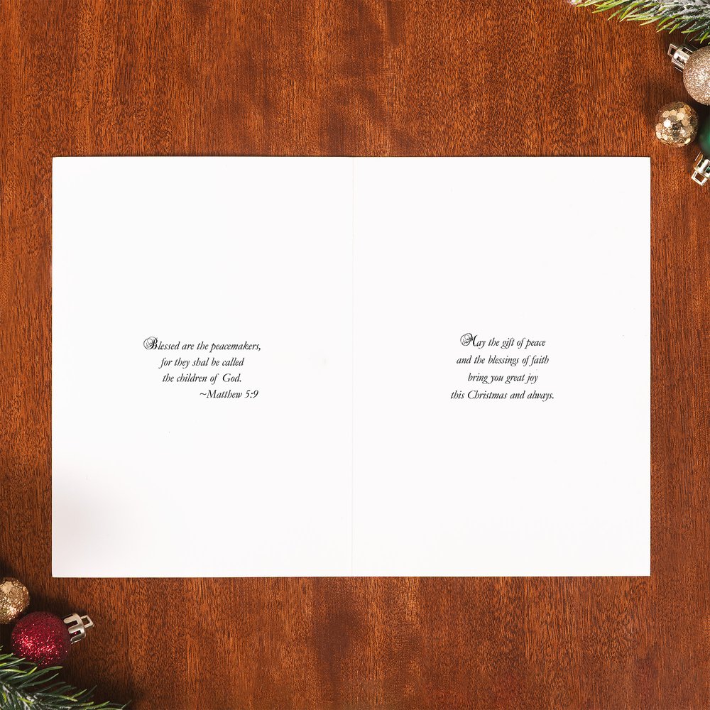 Newborn King in the Manger Snow Globe Christmas Cards - Set of 20