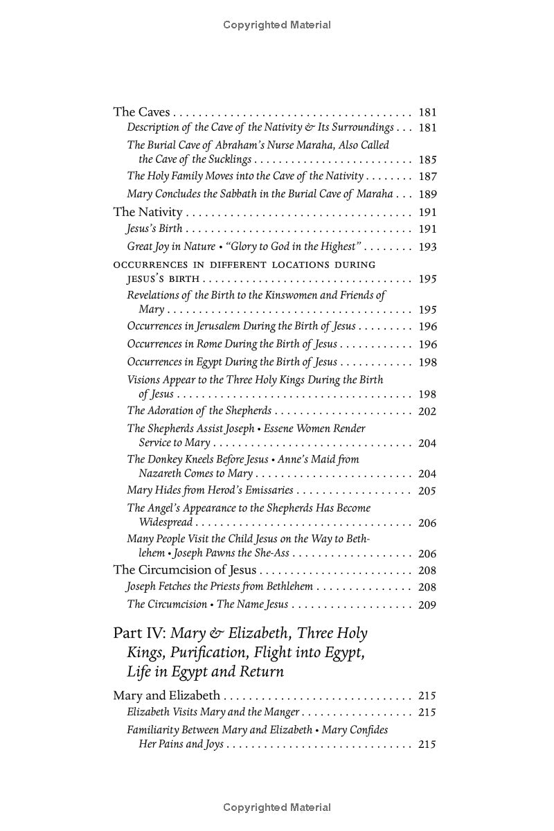 The Life of the Virgin Mary - As Seen in the Visions of Bl. Anne Catherine Emmerich