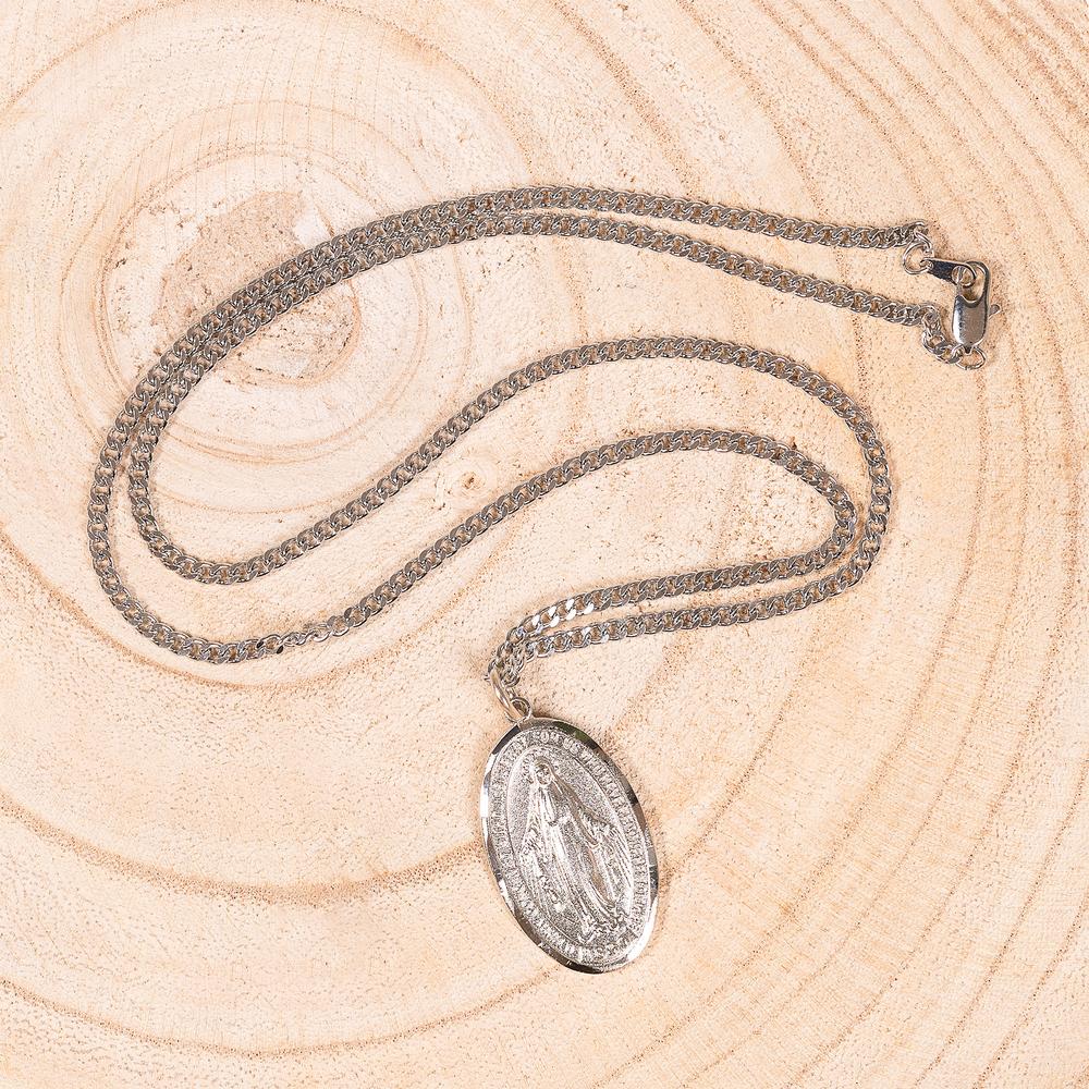 Miraculous Medal Necklace & The Miracle Book by Anthony DeStefano – Catholic Gift Set for Hope & Healing