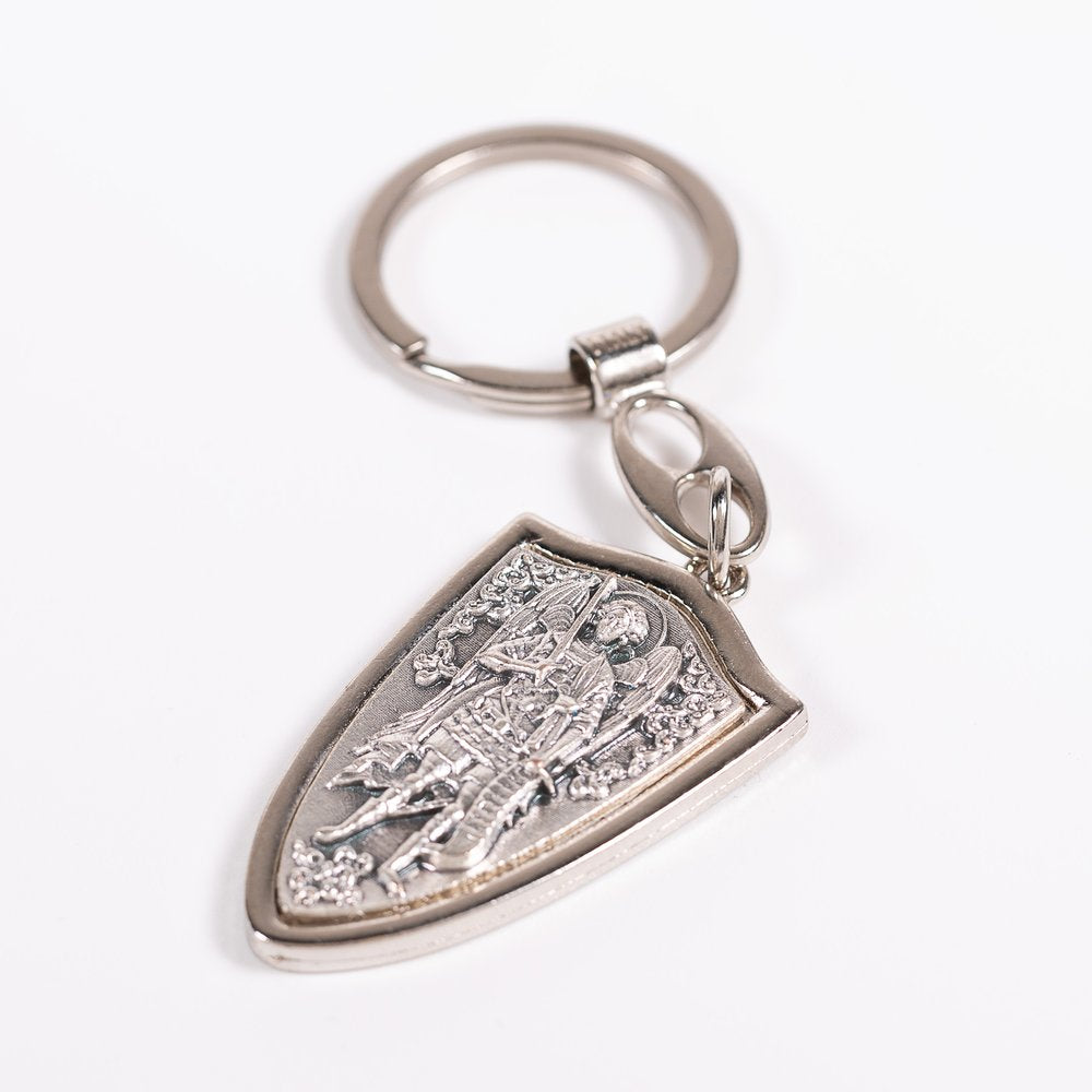 St. Michael Shield Key Ring