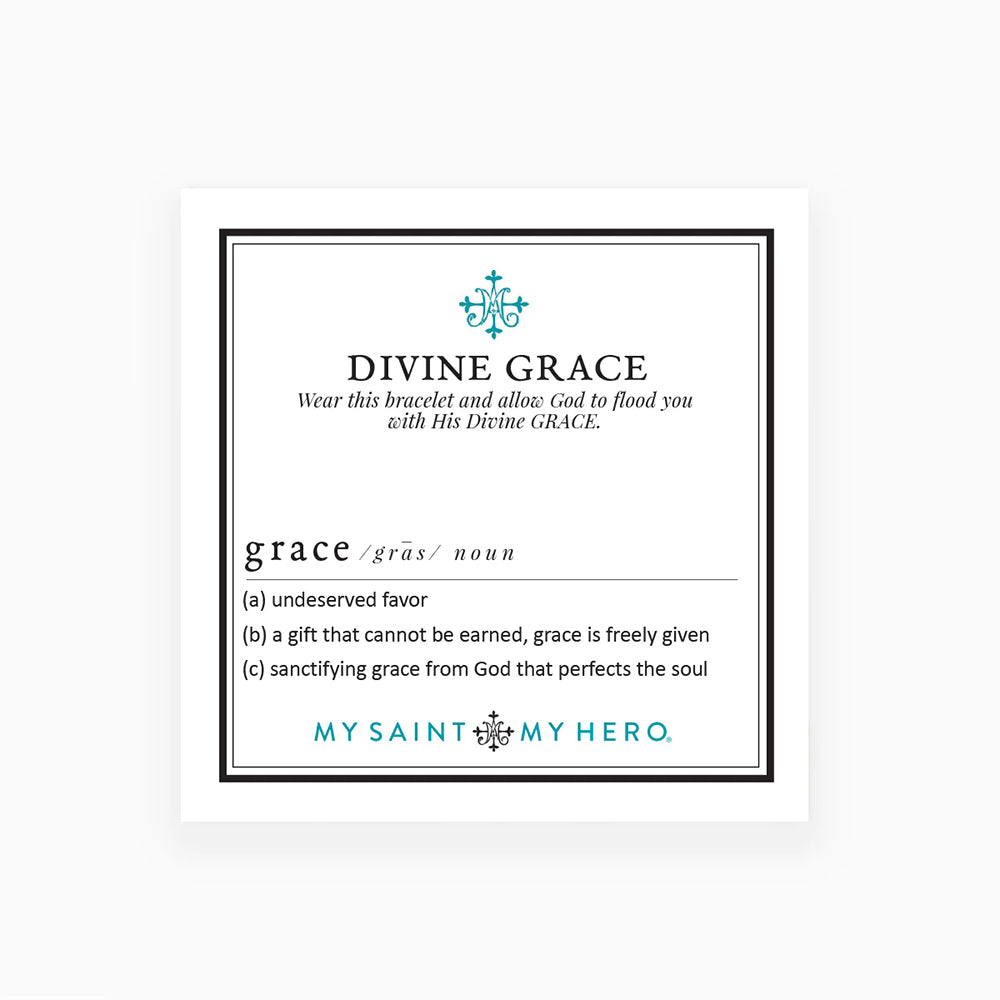 Divine Grace Amazonite Cross Bracelet