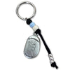 St. Christopher Thumb Medal Beaded Key Chain